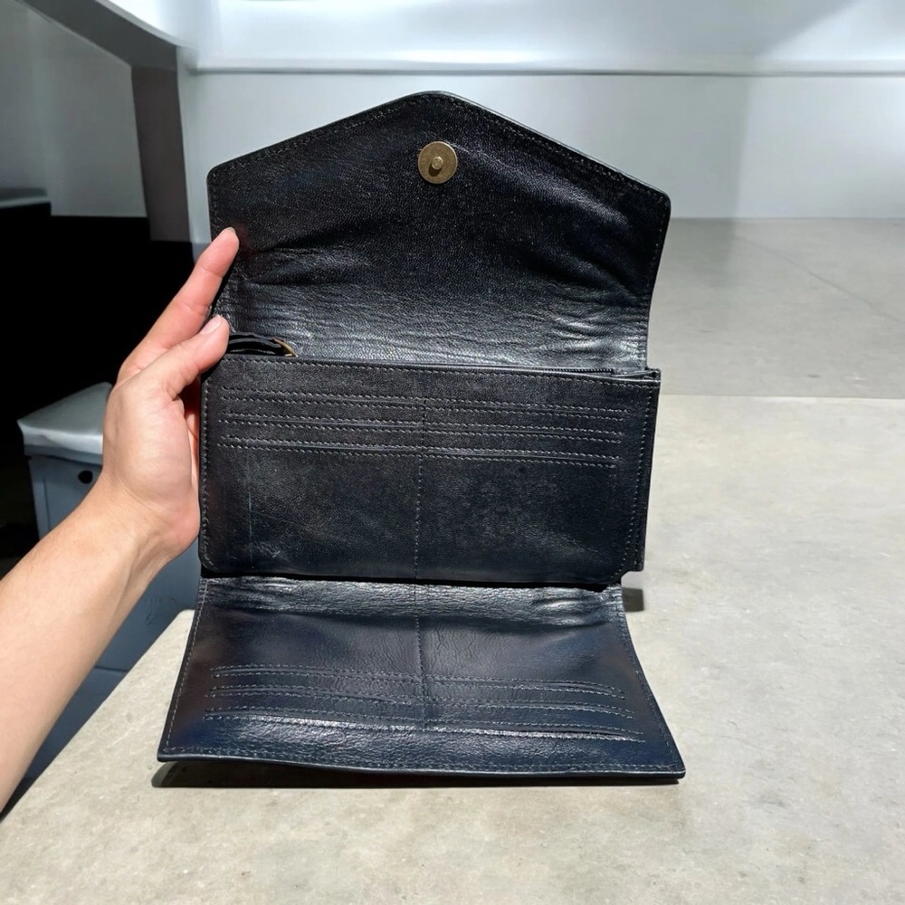 Lucky Tooled Brand Red and Tan Hair on Hide Wallet- FREE custom branding! - Picture 2 of 5